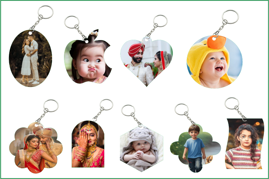 MDF & Acrylic Keyrings & Car Hanging