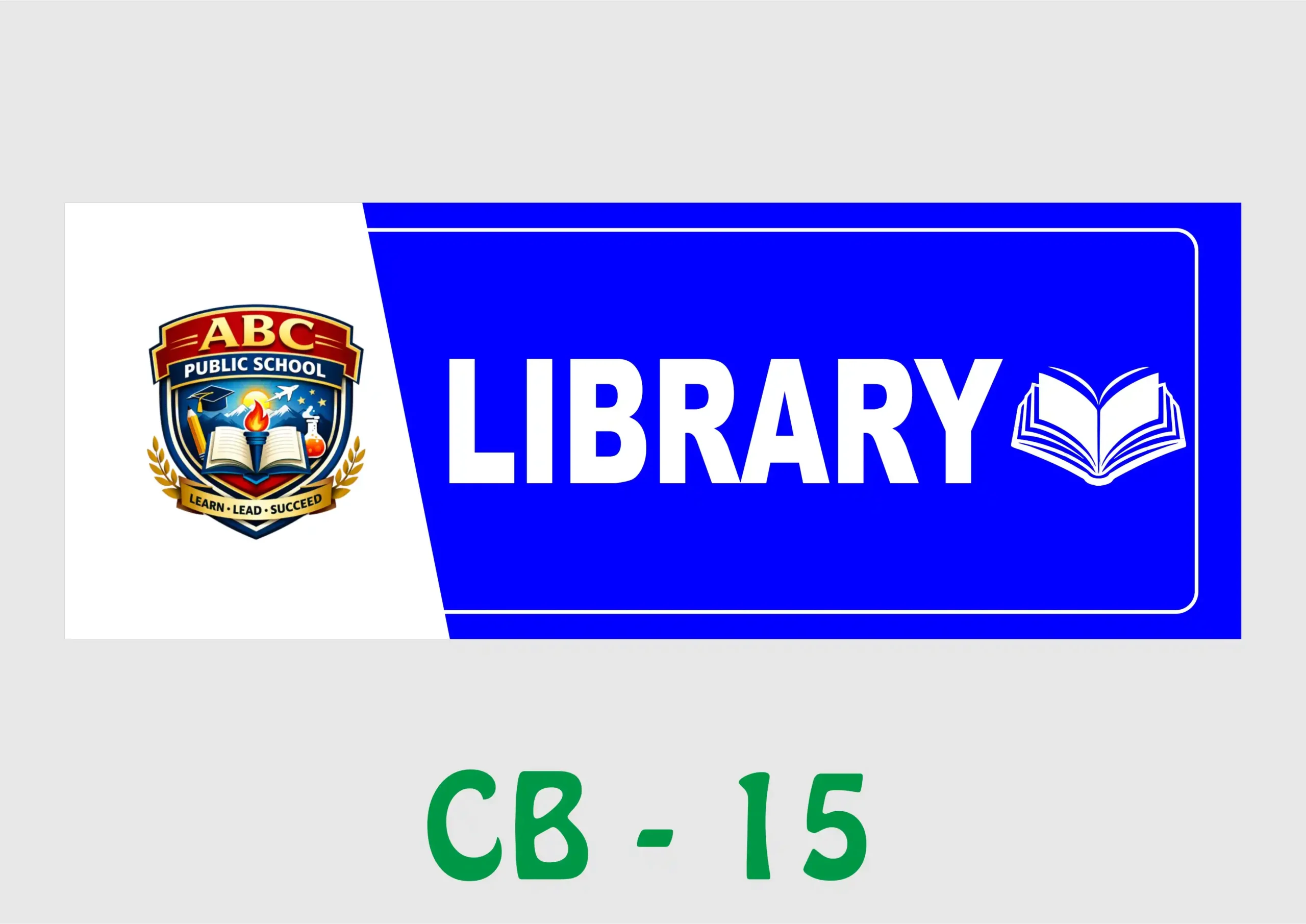 CB - 15 Wall Name Plate - Library - Image 1
