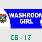 Wall Name Plate - Washroom Girl