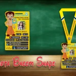 Chhota Bheem Shape Acrylic ID Card