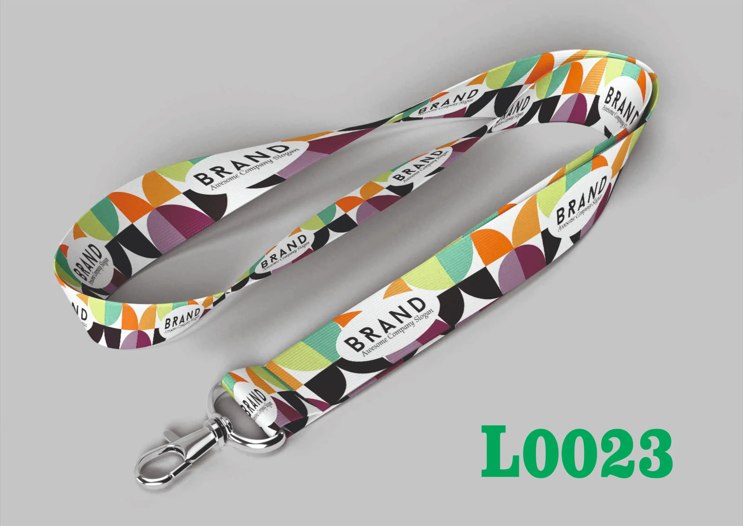 L0023 Digital Lanyard Template L0023 - Image 1