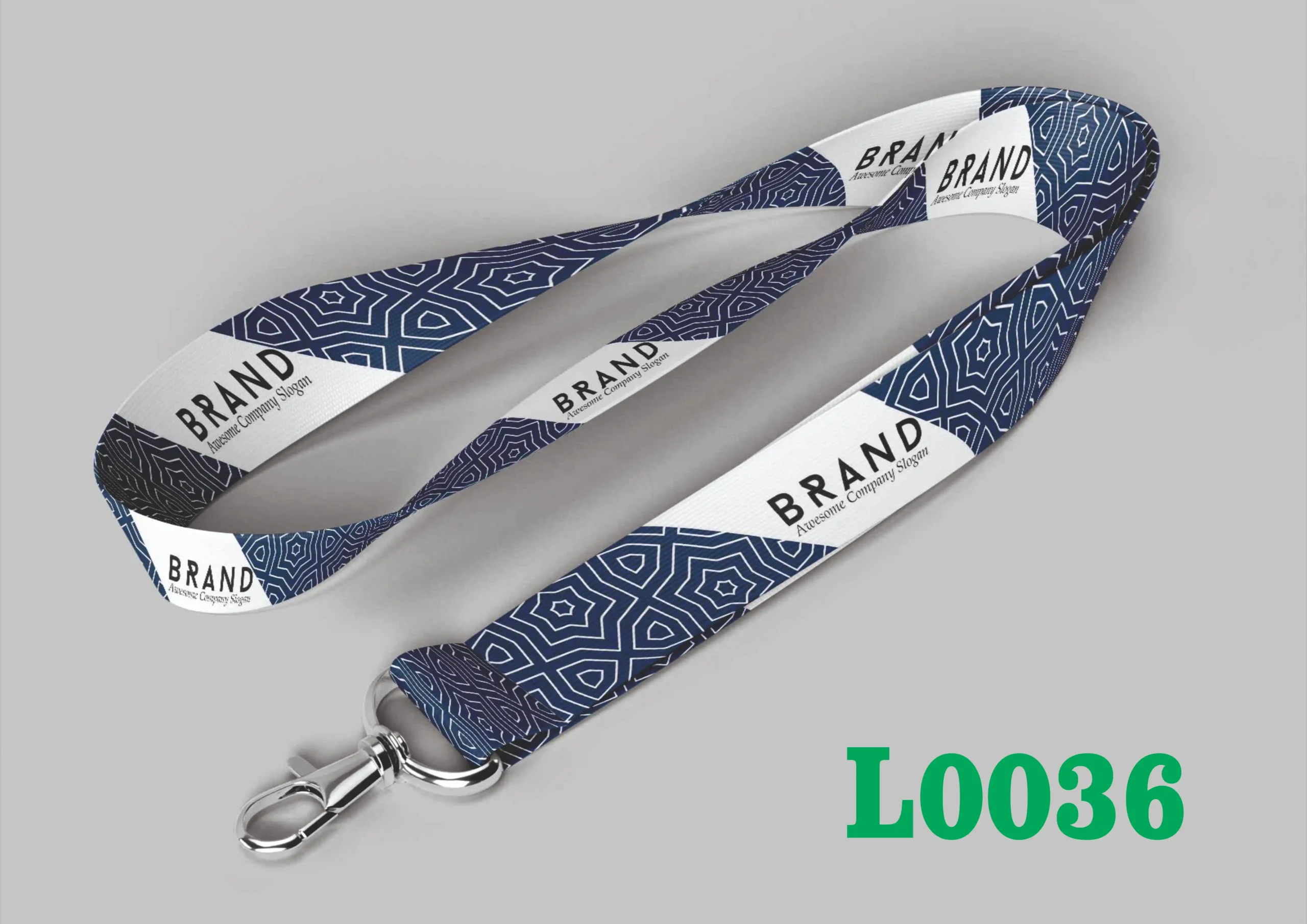 L0036 Digital Lanyard Template L0036 - Image 1