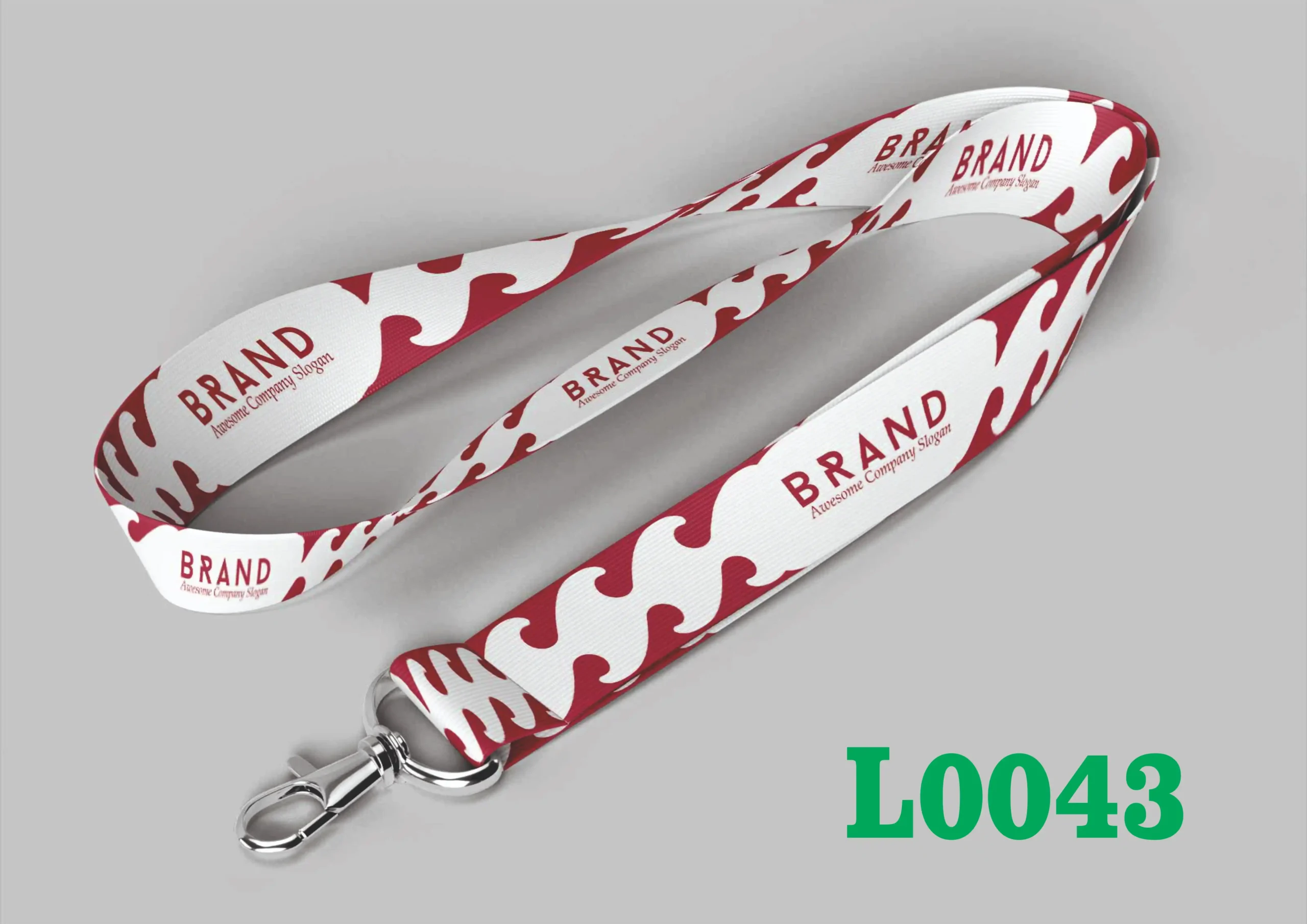 L0043 Digital Lanyard Template L0043 - Image 1