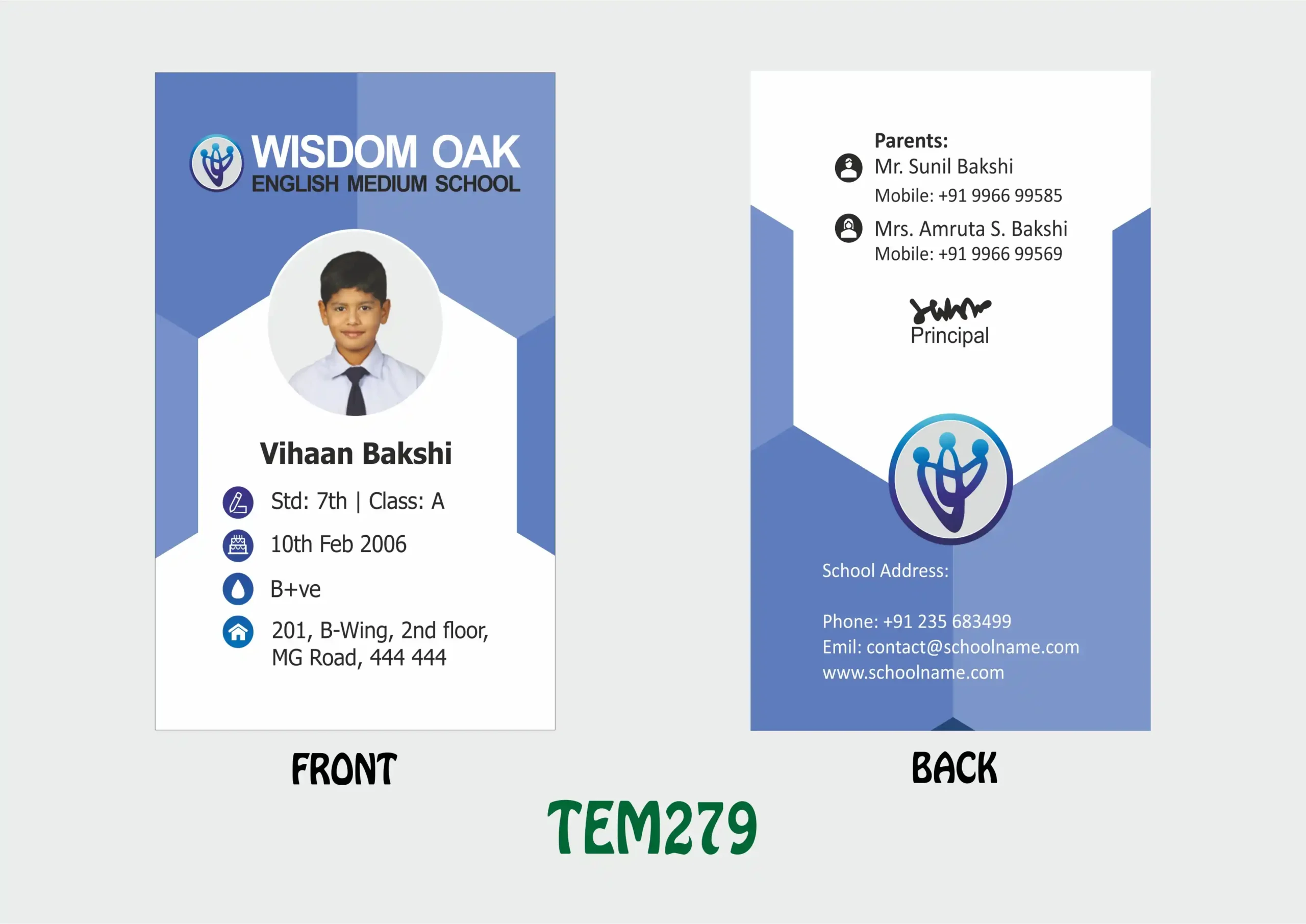 TEM-279 ID Card - TEM279 - Image 1