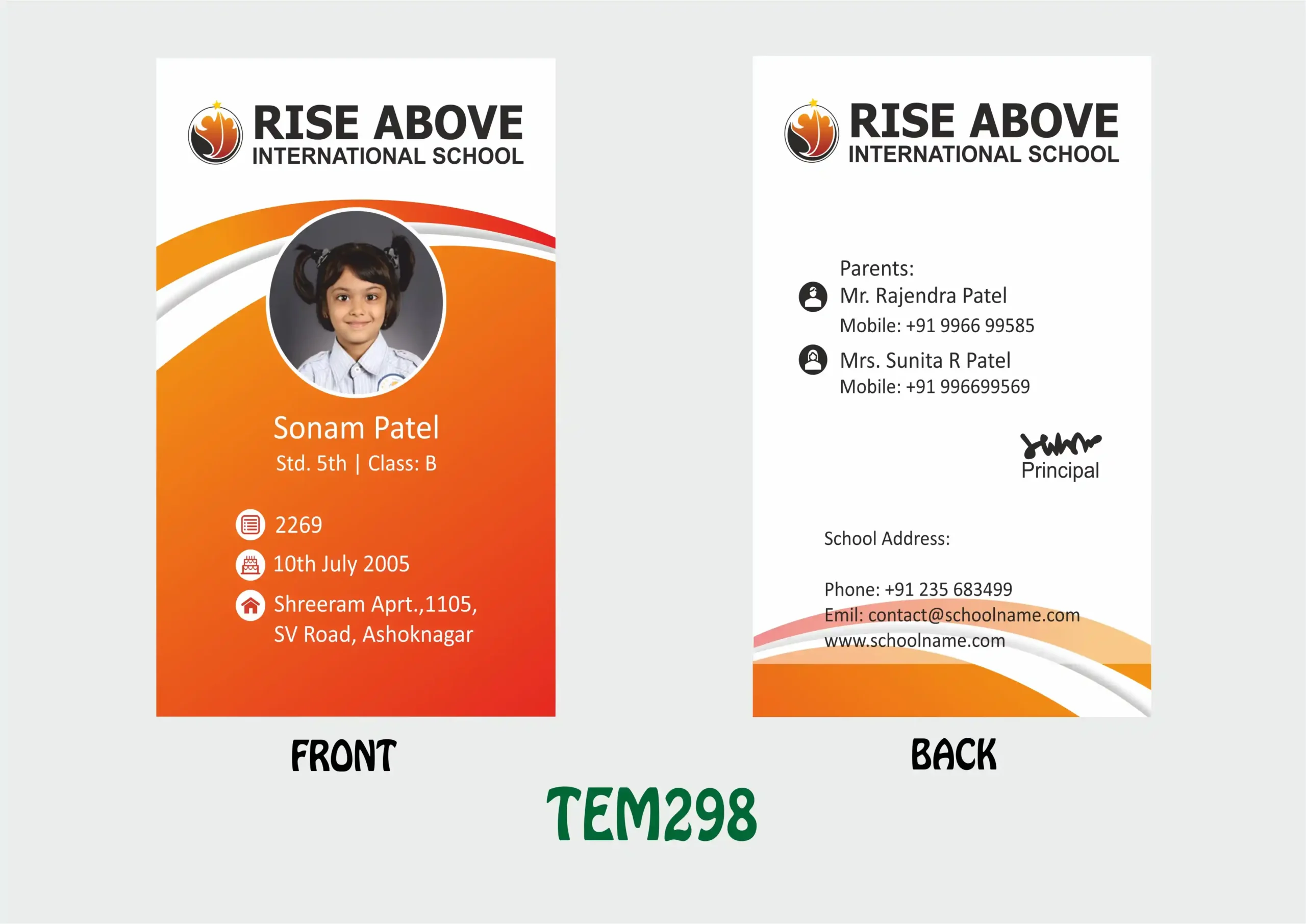 TEM-298 ID Card - TEM298 - Image 1