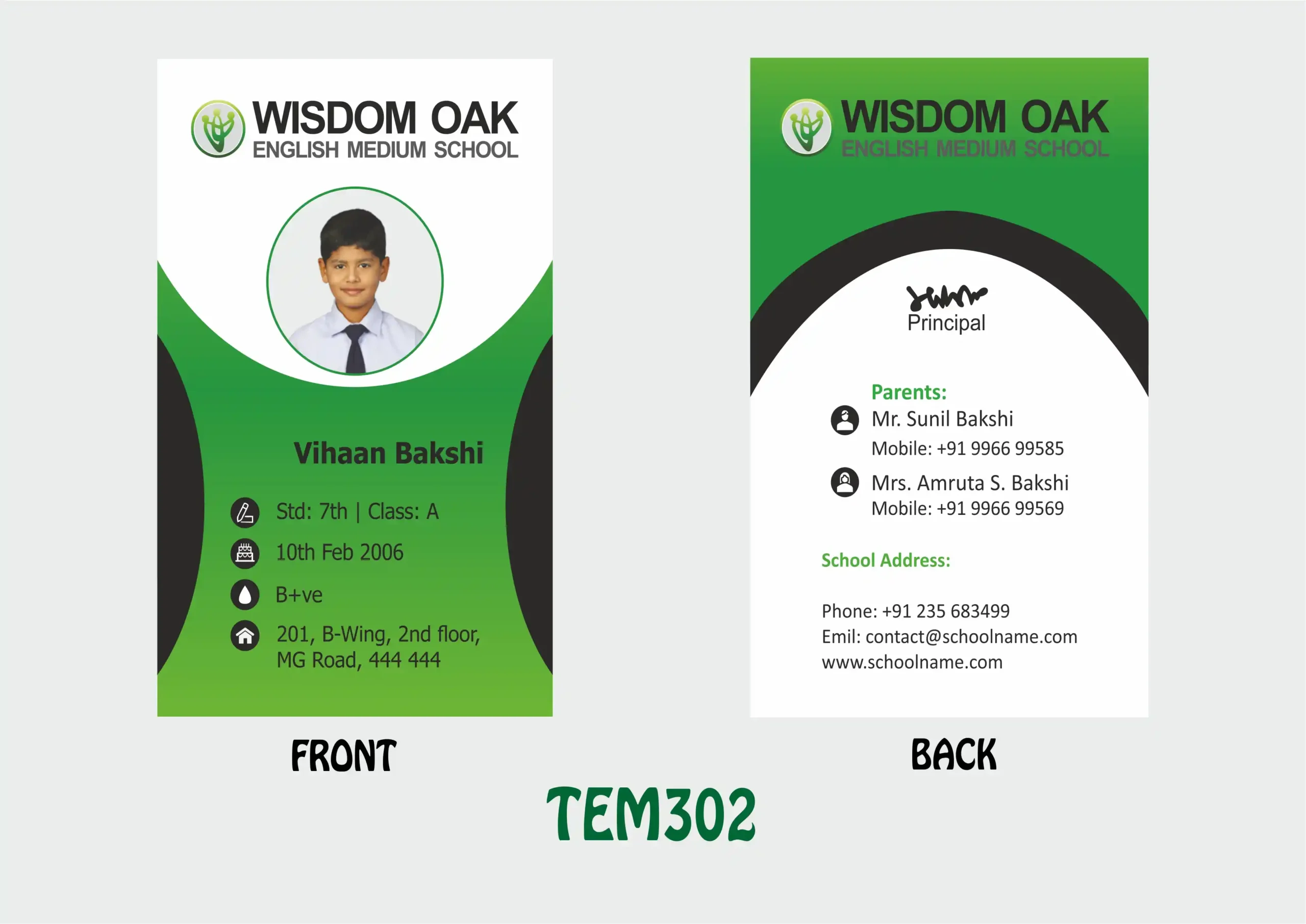 TEM-302 ID Card - TEM302 - Image 1
