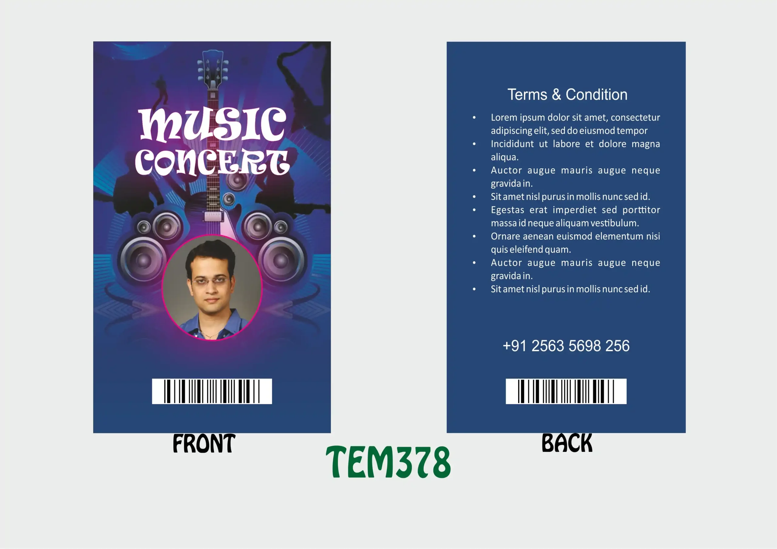 TEM-378 ID Card - TEM378 - Image 1