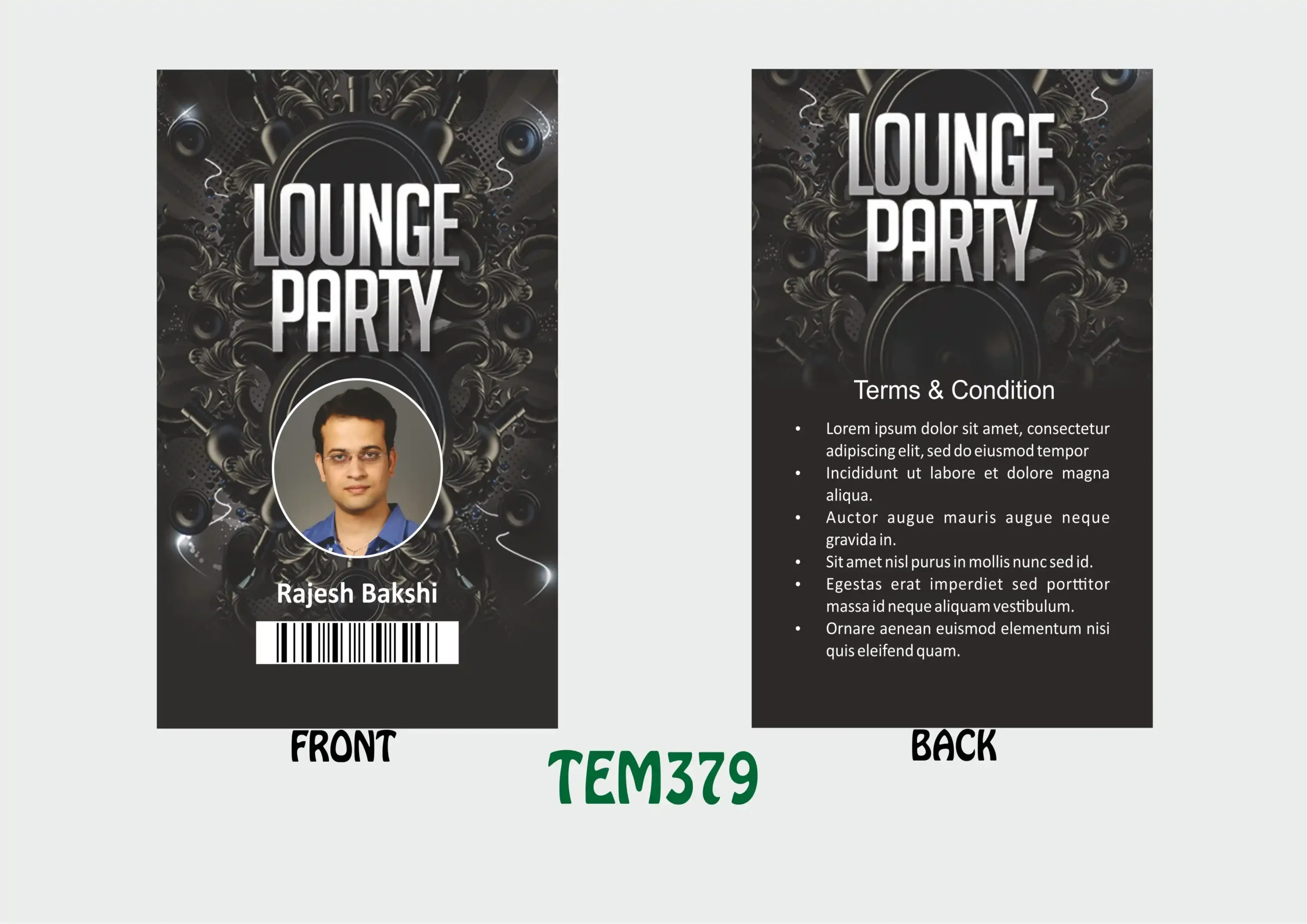 TEM-379 ID Card - TEM379 - Image 1