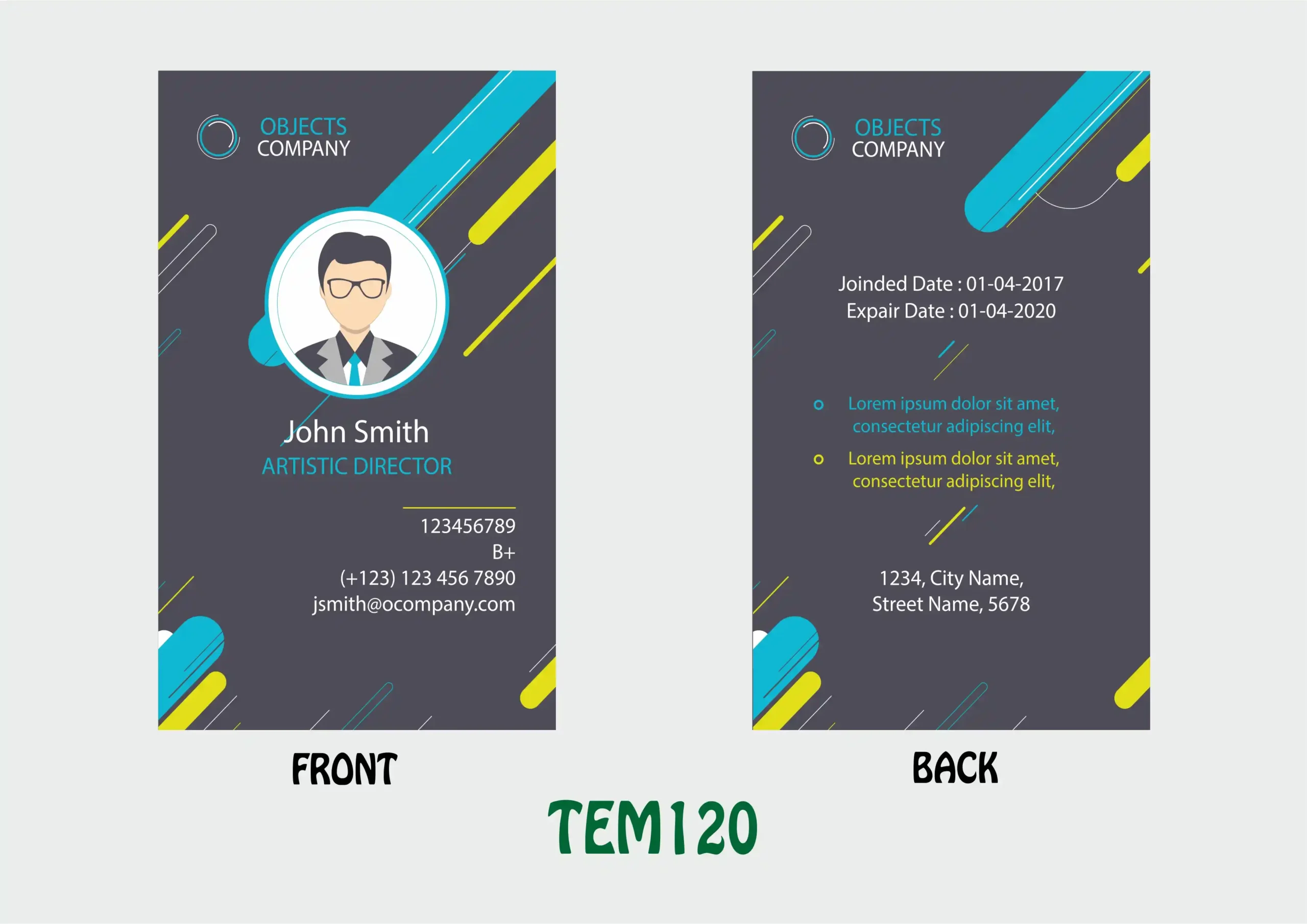 TEM120 ID Card - TEM120 - Image 1