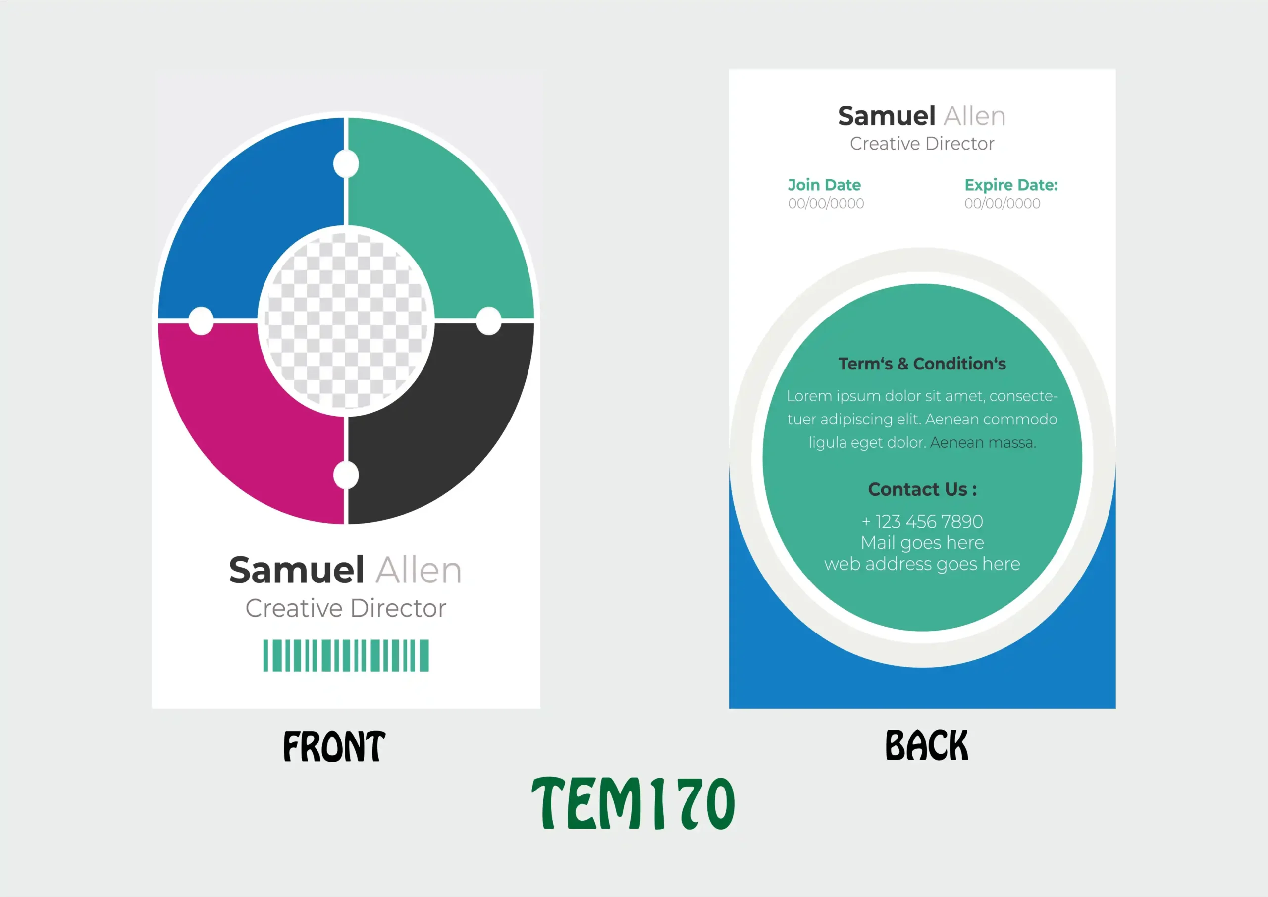 TEM170 ID Card - TEM170 - Image 1