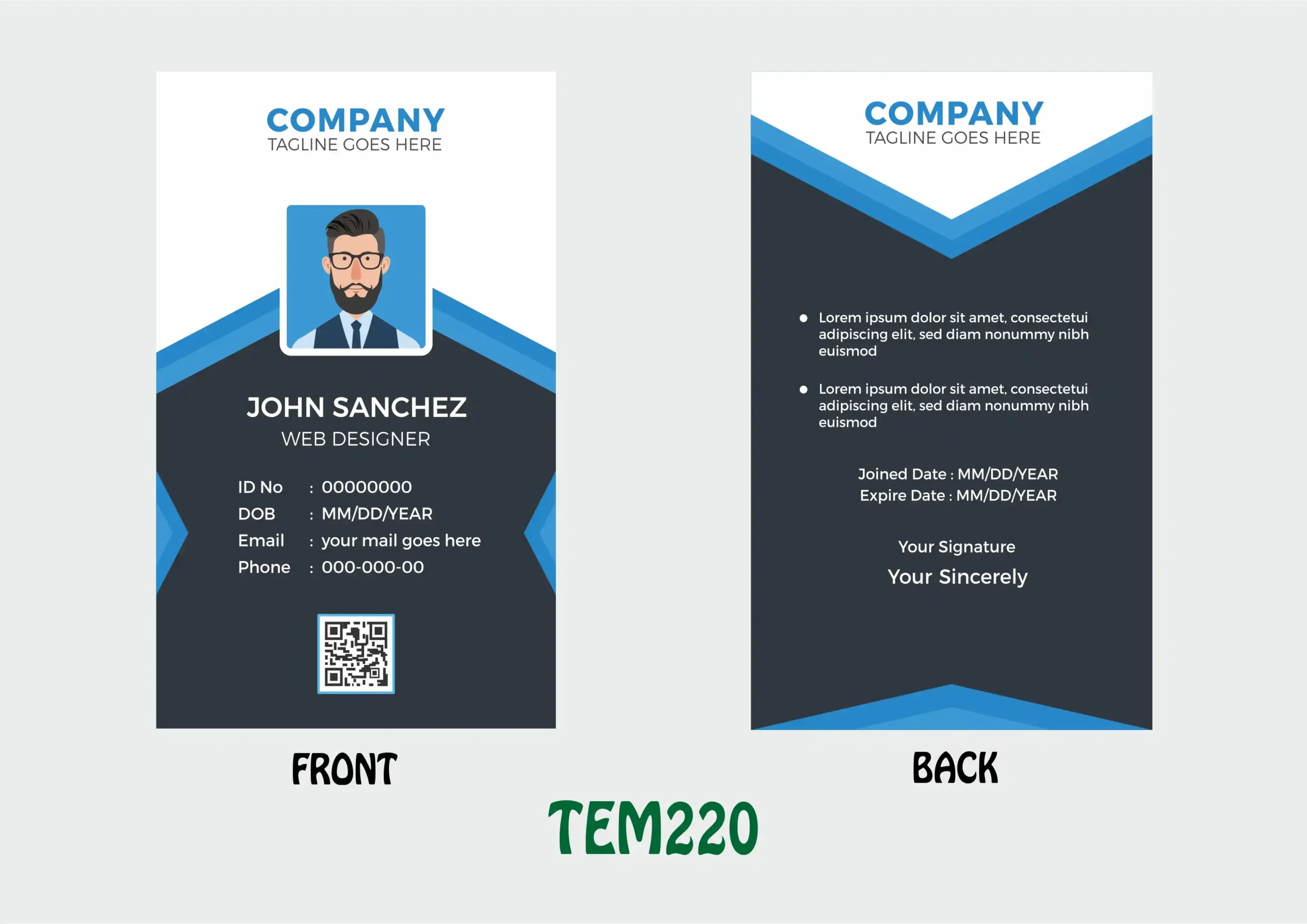 TEM220 ID Card - TEM220 - Image 1