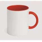 Inner Color Mug Red Round Handle