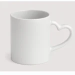 White Mug - Heart Handle
