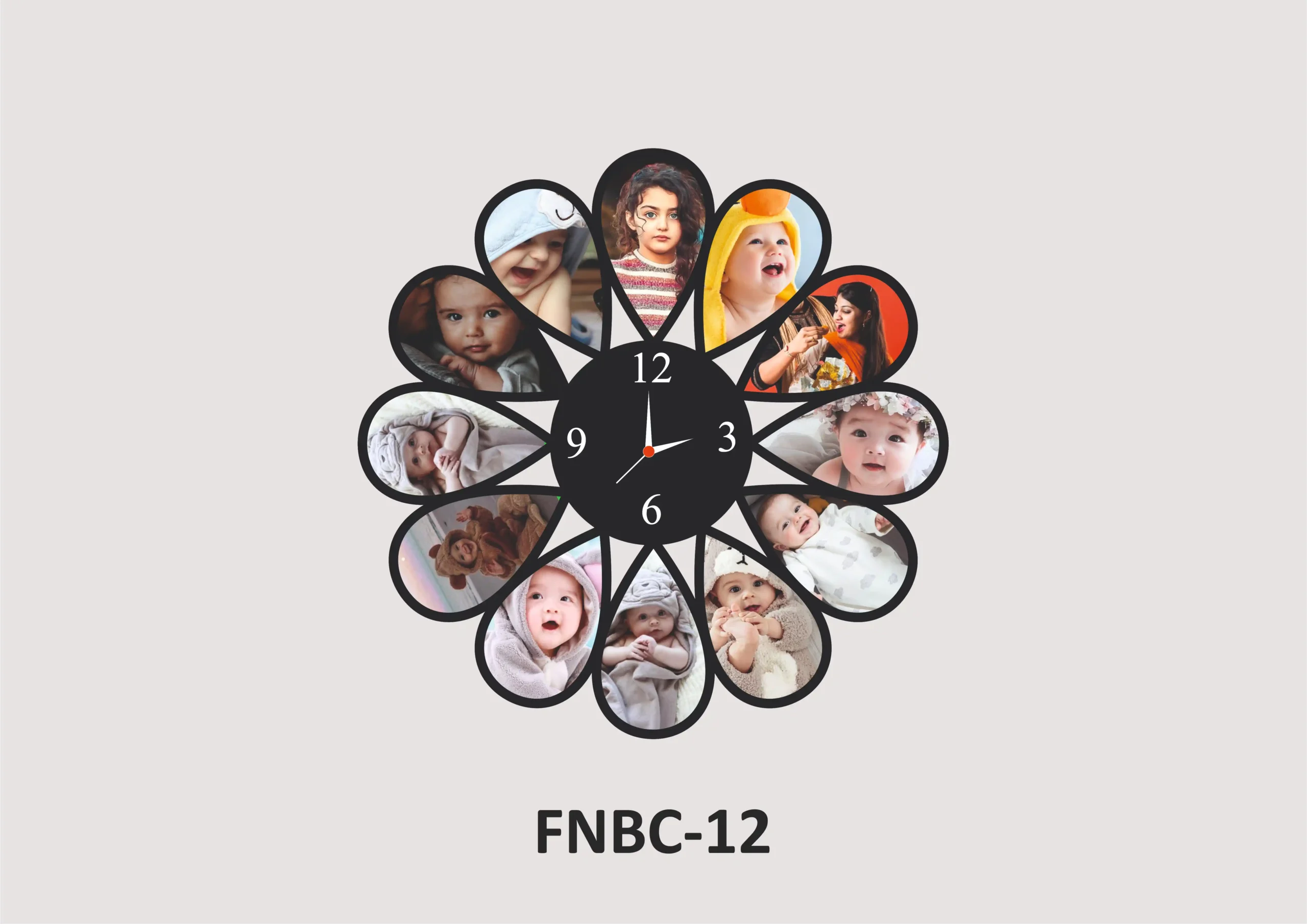 FNBC-12-1 Sublimation Wall Clock - FNSC045 - Image 1