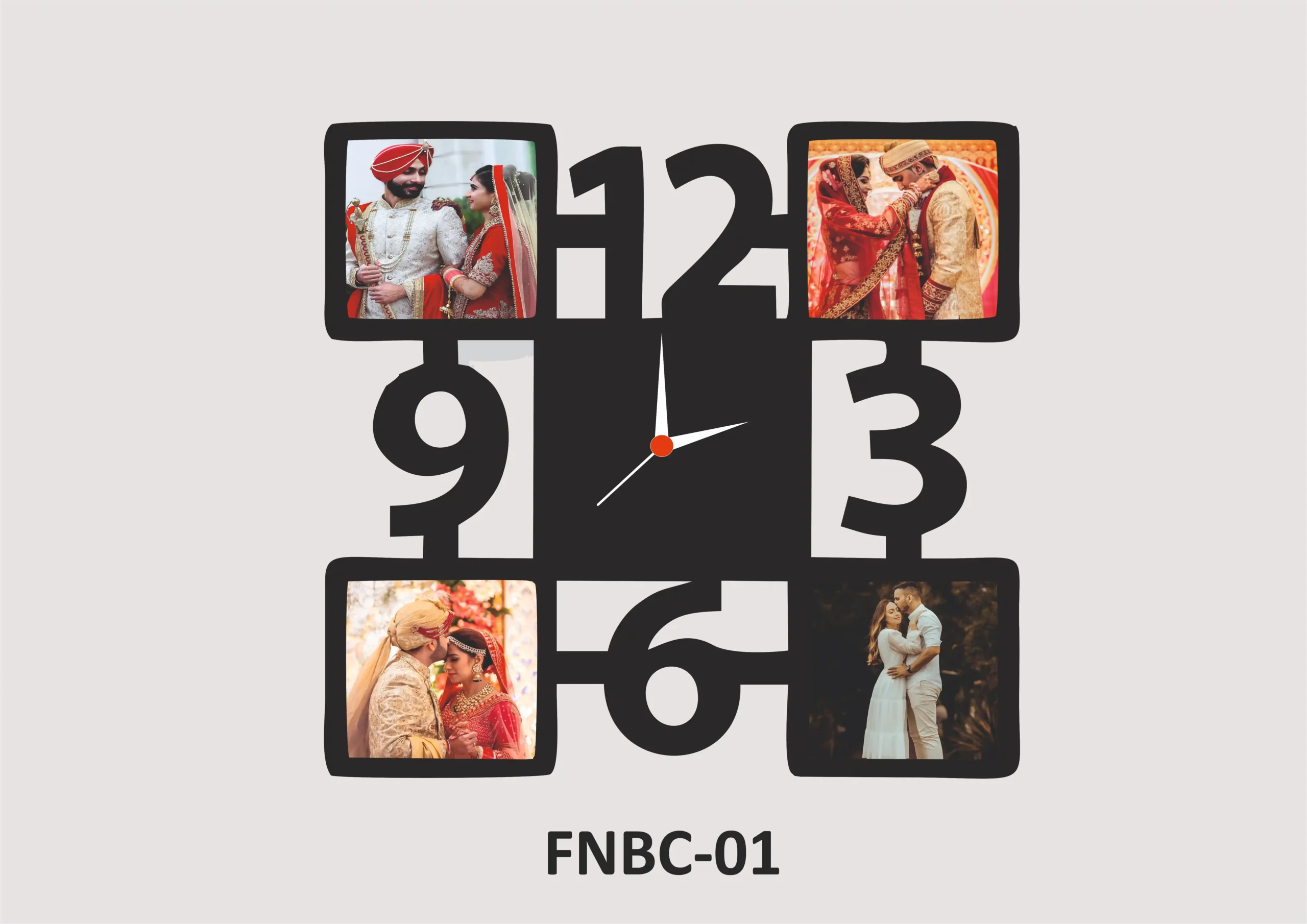 FNBC1-1 Sublimation Wall Clock - FNSC029 - Image 1