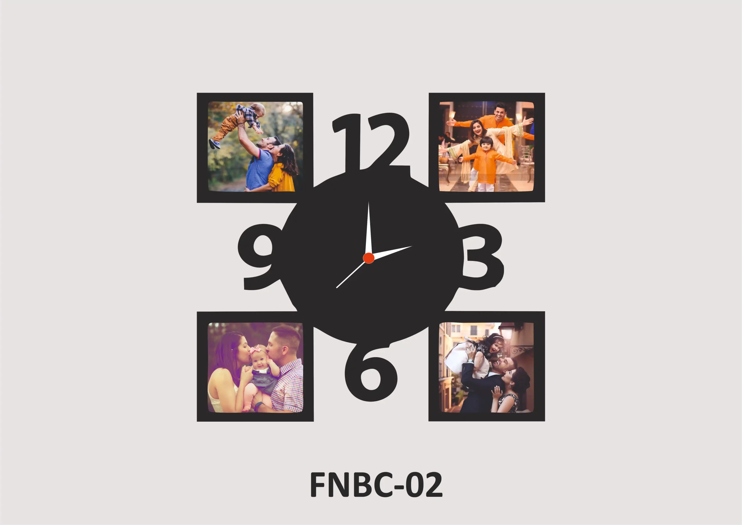 FNBC2-1 Sublimation Wall Clock - FNSC030 - Image 1