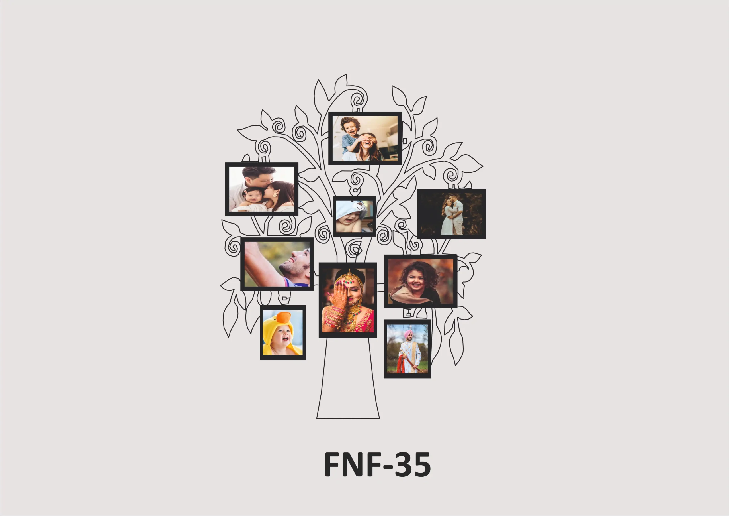 FNF35- 1 Sublimation Wall Hanging Frame - FNF043 - Image 1