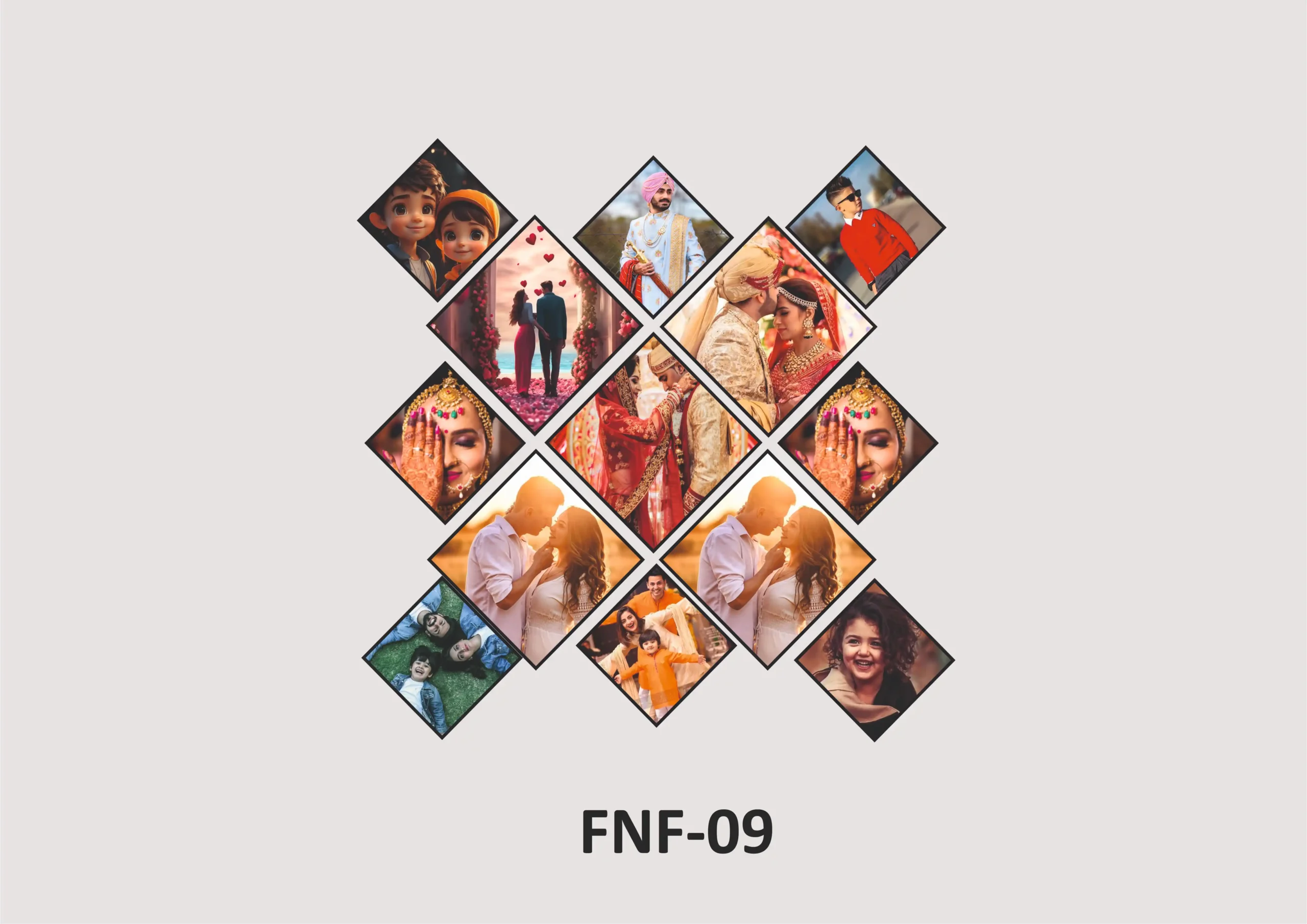 FNF9- 1 Sublimation Wall Hanging Frame - FNF007 - Image 1