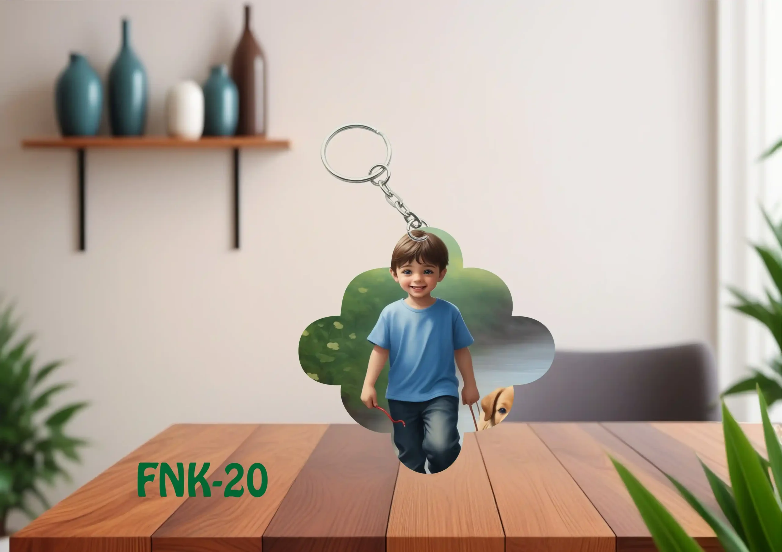 FNK-20 Sublimation Keyring & Custom Printed - FNK20 - Image 1
