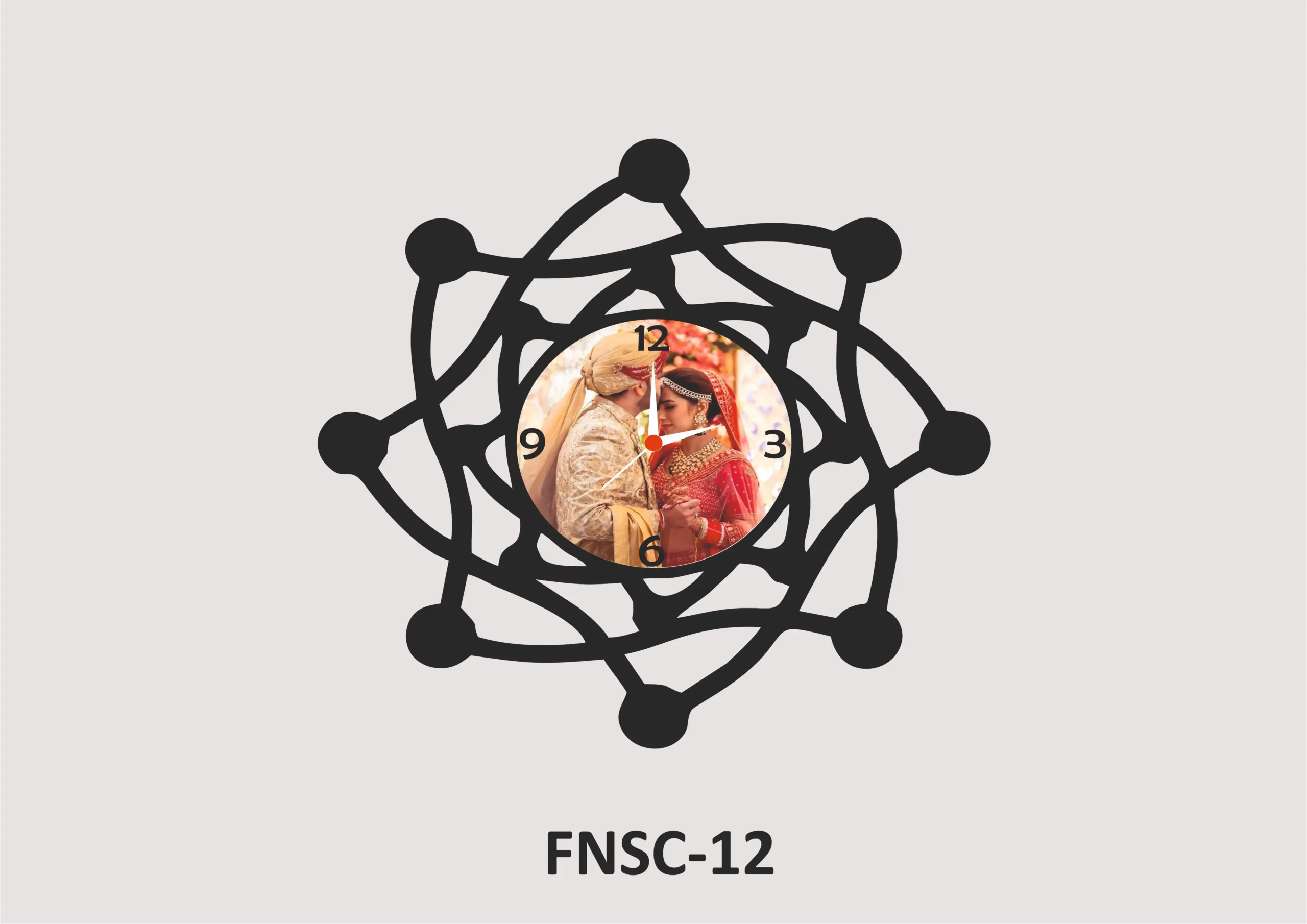 FNSC12- 1 Sublimation Wall Clock - FNSC026 - Image 1