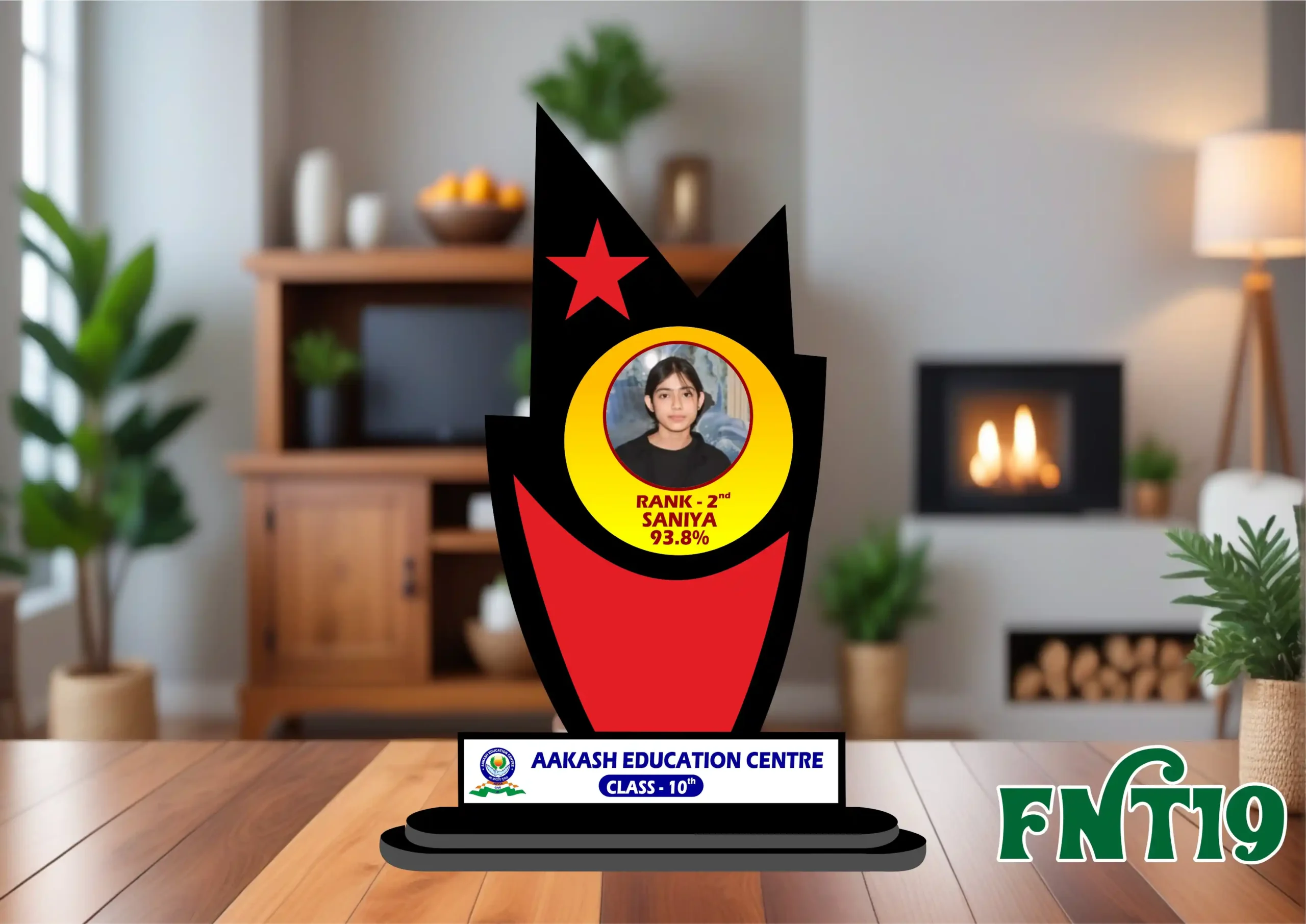 FNT19- 1 Sublimation Trophy - FNST19 - Image 1