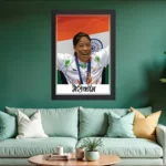 Wooden Photo Frame Mary Kom