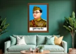 Wooden Photo Frame Subhash Chandra Bose - Image 2