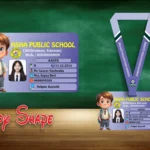 Boy Shape Acrylic ID Card