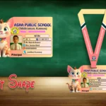 Cat Shape - I Acrylic ID Card