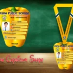 Yellow-Capsicum Shape Acrylic ID Card